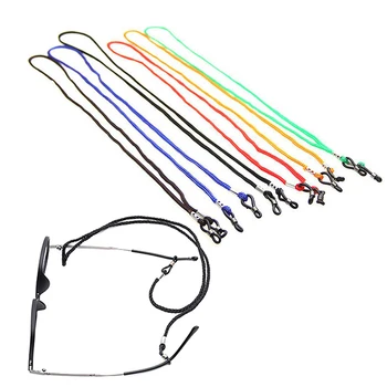 

20cm Candy Color Elastic Silicone Eyeglasses Straps Sunglasses Chain Sports Anti-Slip String Glasses Ropes Band Cord Holder