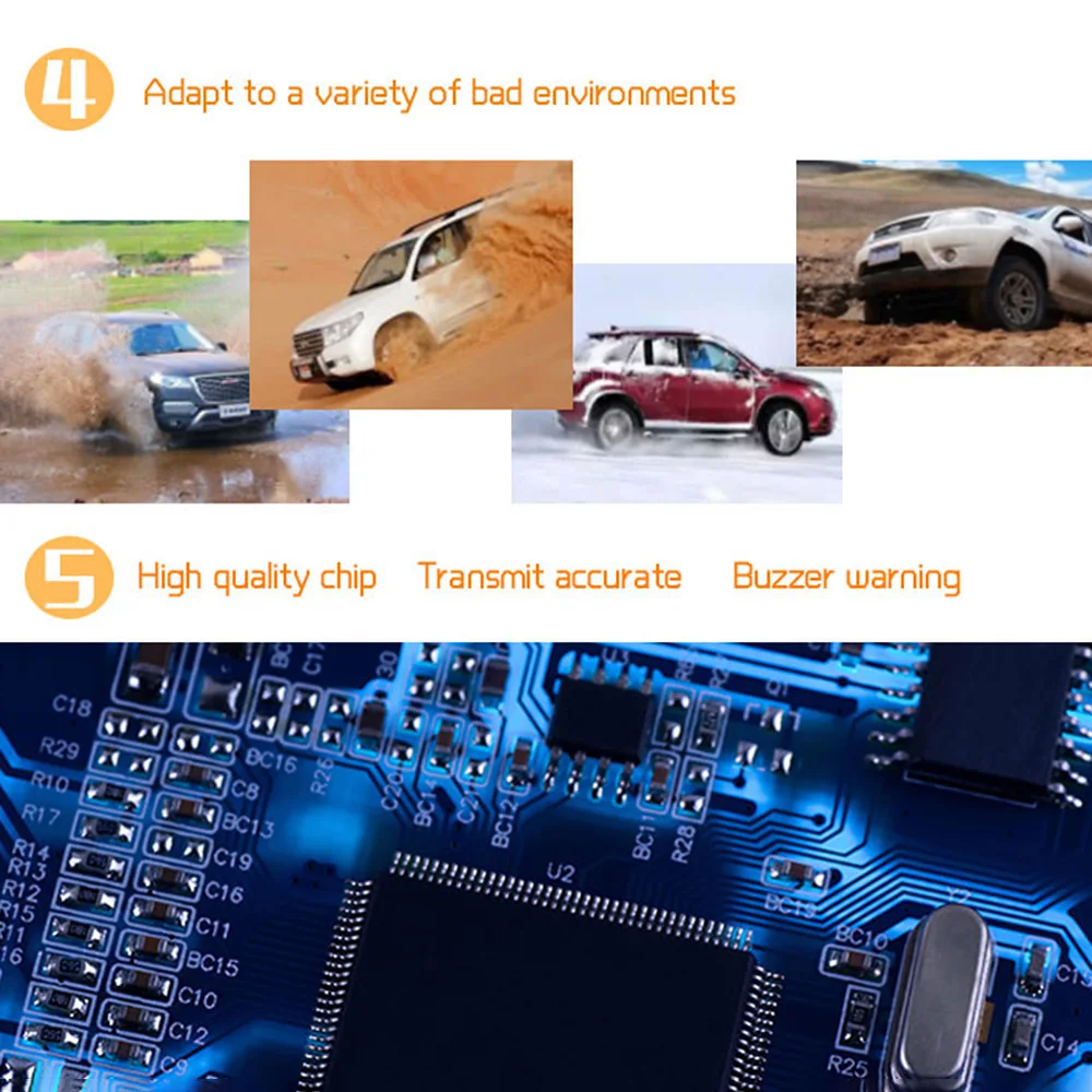 Автомобильная система контроля давления в шинах TPMS, солнечная зарядка, HD цифровой ЖК-дисплей, система автоматической сигнализации, беспроводная с 4 датчиками