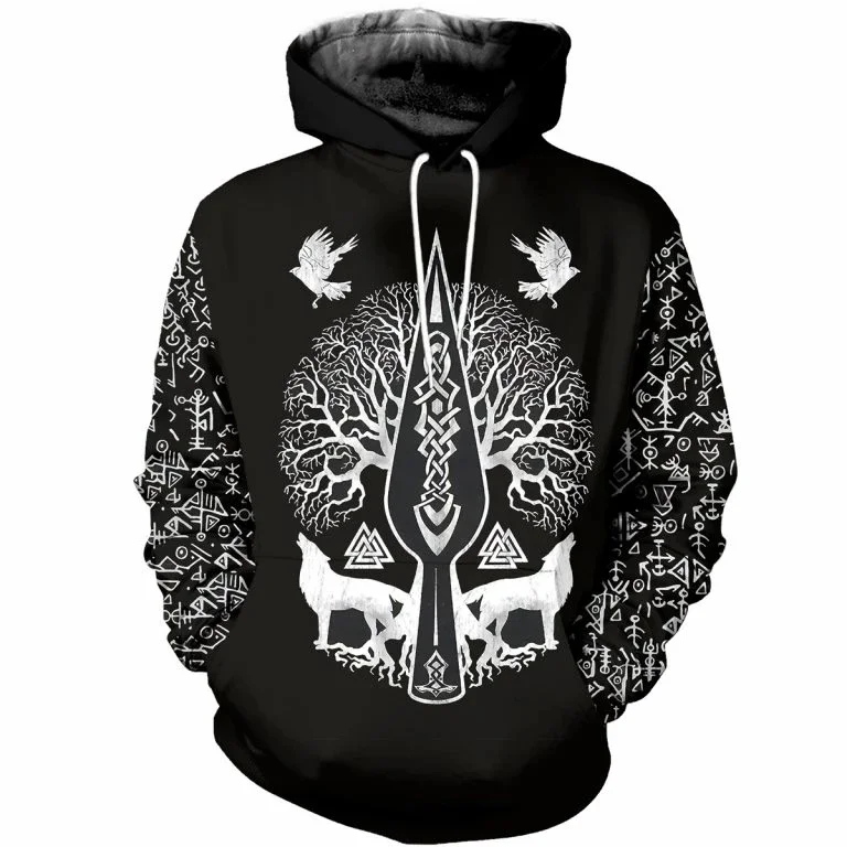 hoodies PLstar Cosmos Viking Tattoo 3D напечатанные футболки с 3D принтом Толстовка/молния Мужская и женская Татуировка Орлиного Креста-15 - Цвет: hoodies