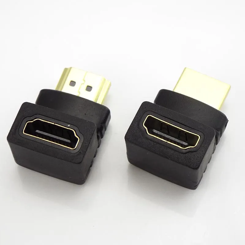 HDMI-compatible Male To HDMI-compatible Female Adapter 1/2/5Pcs 90 Degree 270 Degree Angle Extender Cable Converter for HDTV L19 hdmi cable audio video converter adapter hdmi splitter converter hdmi extender