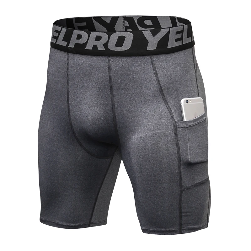 

2019 New Men's Compression Running Shorts Sport Men Quick Dry Short Running Tights Male Gym Fitness Training Sport Underwear
