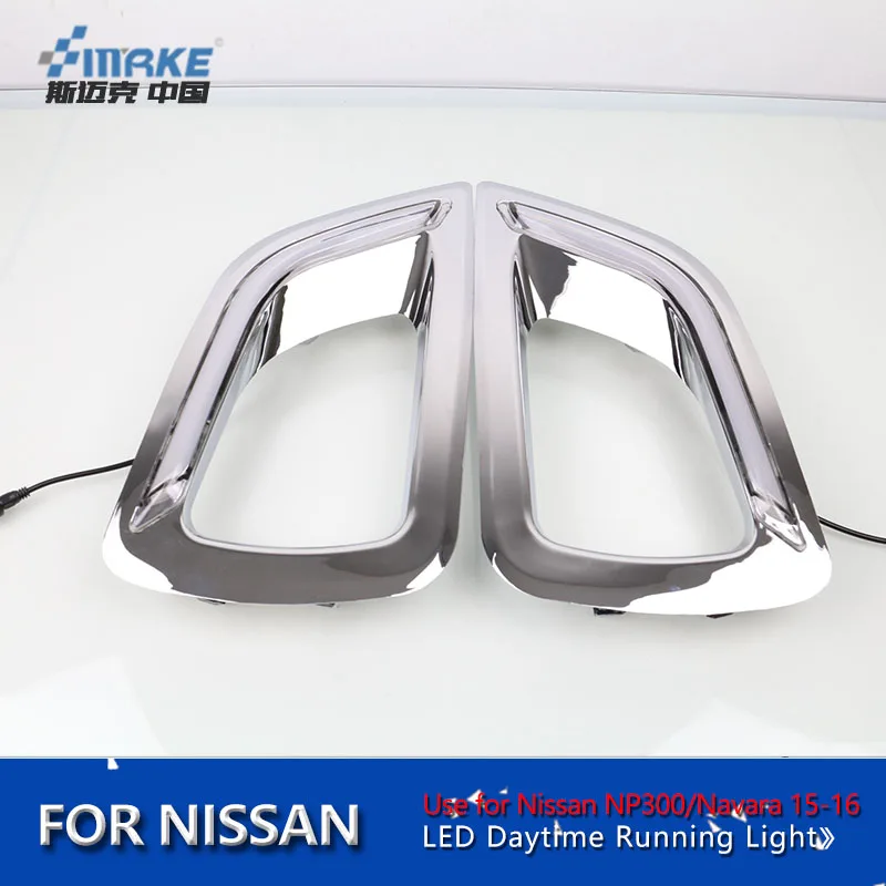 Производитель светодиодный фонарь дневного света для Nissan NP300/Navara drl- NP300 DRL Противотуманные фары аксессуары