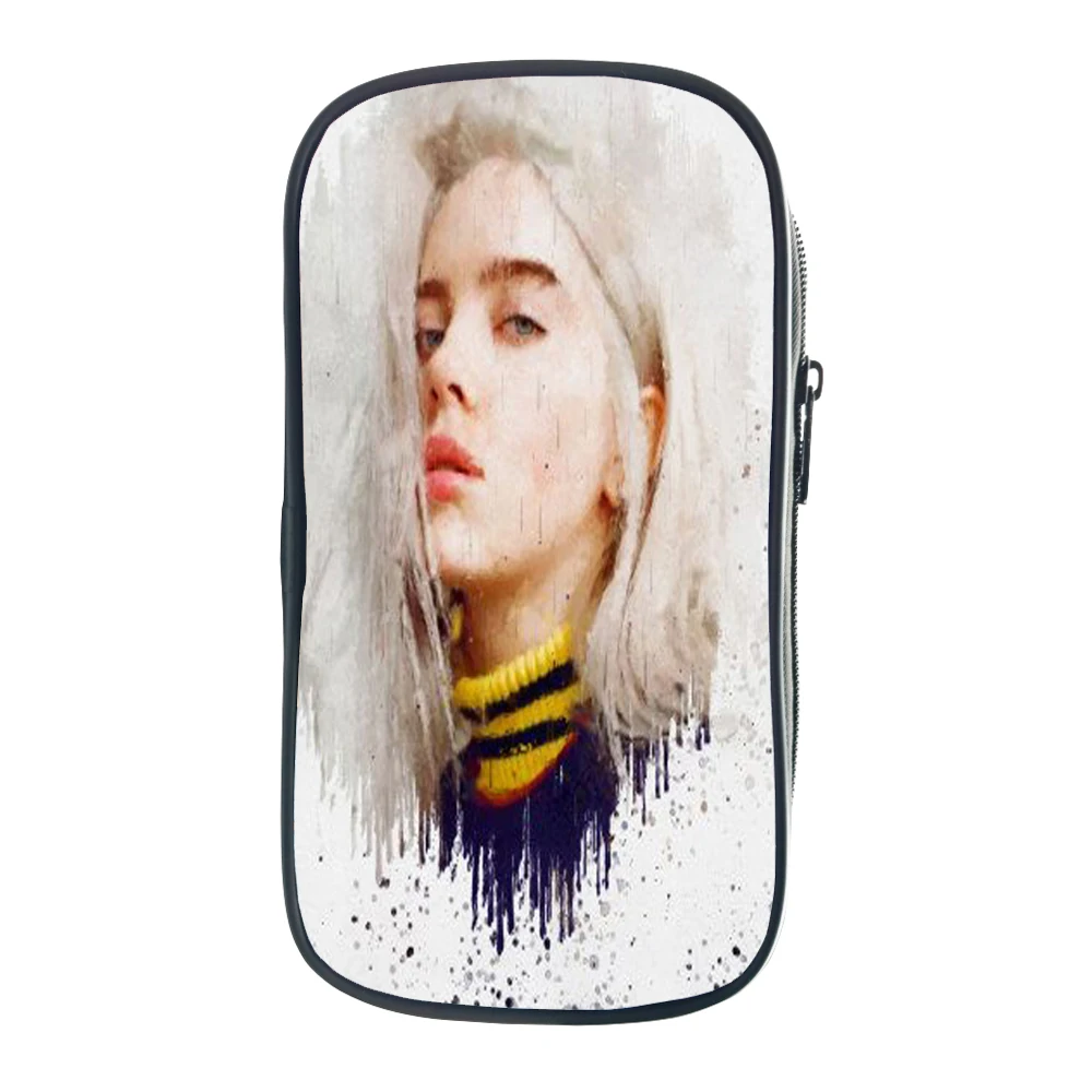 Новая популярная сумка для ручек Billie Eilish, классный чехол для карандашей для подростков, сумка для канцелярских принадлежностей с суперзвездами, Студенческая коробка для карандашей, детский держатель для карандашей, подарок - Цвет: 6