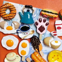 3D Food Magnet Nordic Style Stereo Fridge Magnets Message Magnets Miniatur Ornament Cute Ornaments Refrigerator Magnet