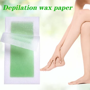 

Hot 20 Pcs/Set Double Side Wax Strips Paper For Leg Body Facial Hair Removal Cera Depilatoria