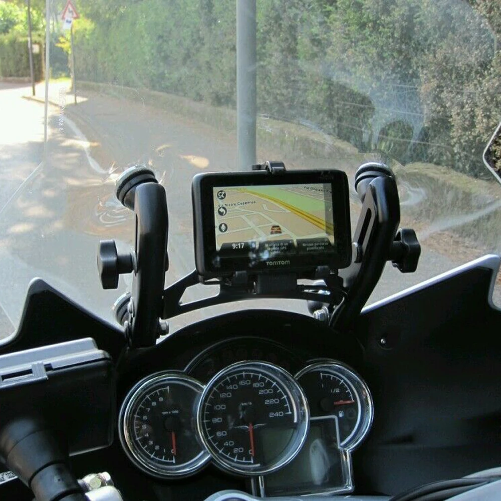 

New For GUZZI NORGE 1200 GT 1200GT STELVIO NTX 1200 Motorcycle Windshield Stand Holder Phone Mobile Phone GPS Navigation Bracket