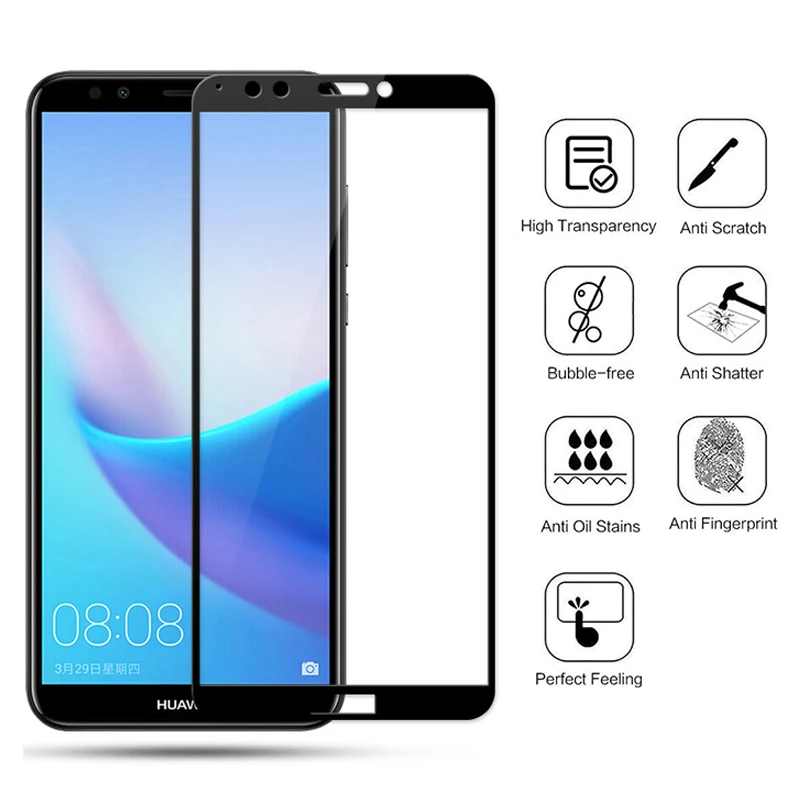 Protective Glass on For Huawei Y 6 Y6 Prime Y6Prime 6Y Y6Prime2018 safety armored sheet Screen Protector Tempered Glas