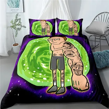 

3D Quilt Bed Cover Set Comfortable Bedding Cartoon Anime Quilt Pillowcase Dormitory Quilt Suit Down Quilt Pillowcase Quilt 3PCS