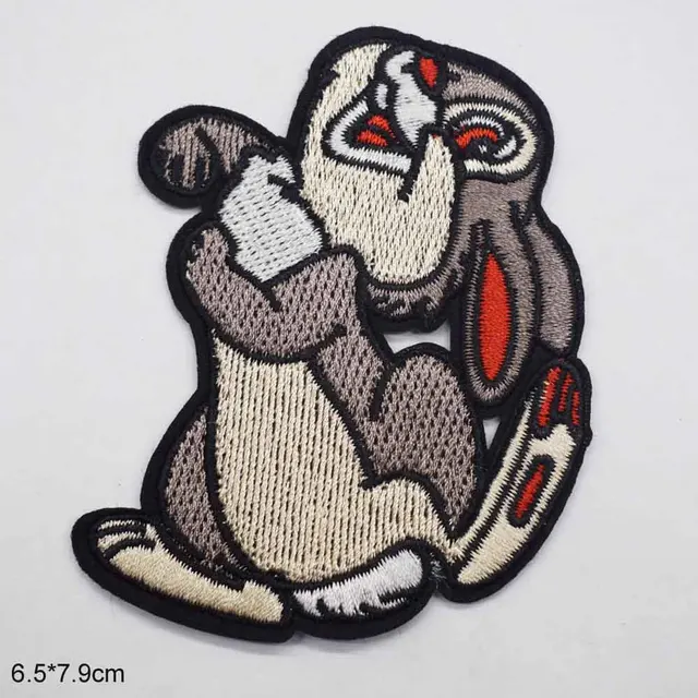 Cartoon Lovely Rabbit Iron On Embroidered Sofia the First Frozen Clothes Patches For Girl Woman Clothing Stickers Garment 1