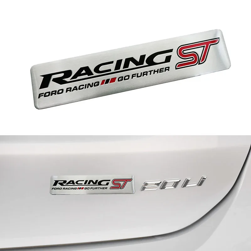 

ST RACING MOTOR SPORT GO FURTHER Car Sticker Door Sticker for FORD FOCUS 2 Focus 3 Mondeo Fiesta Kuga MK2 MK3 MK4 Car styling