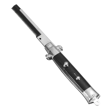 

Stainless Steel Hair Beauty Folding Beard Hairs Comb Hairstyling Tools Switch Combs For Men Women New Style