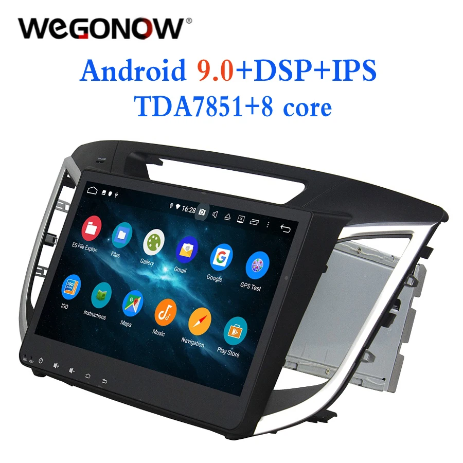 HD 10 1 &quotTDA7851 Android 9 0 для Hyundai IX25 2014 2015 2016 Восьмиядерный 4 Гб ОЗУ автомобильный