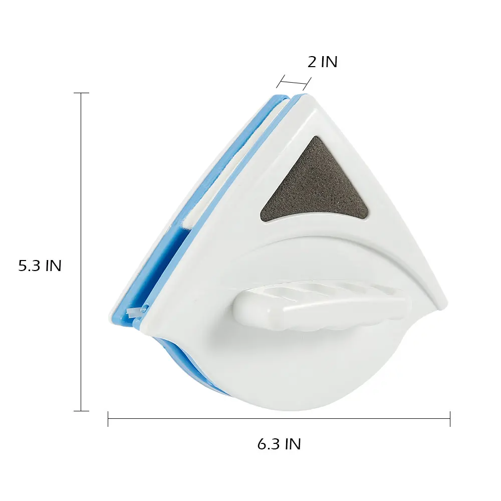 Бытовая двухсторонняя Магнитная Щетка для протирания стекла, щетка для мытья окон, щетка для чистки стекла - Цвет: Suitable for 3-8mm