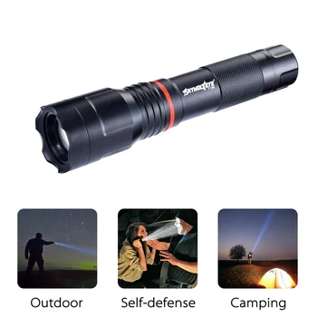 

Durable LED Super Bright Zoomable Torch Lamp Work Light 18650 Flashlight