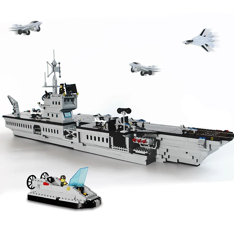 

ENLIGHTEN 113 Aircraft Carrier Model Military Series Building Blocks Assembled Toys Inserted Building Blocks Educational CHILDRE