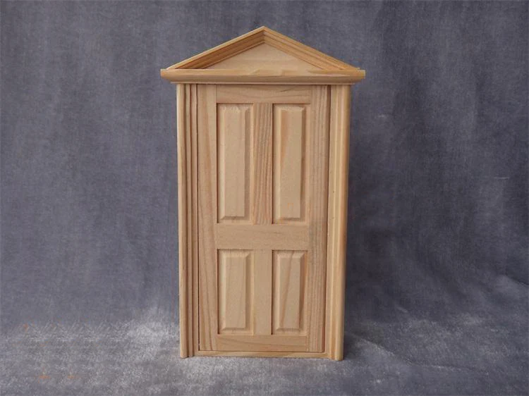 Miniature model 1:12 Building Model Materials Wooden doors Pull the door outward