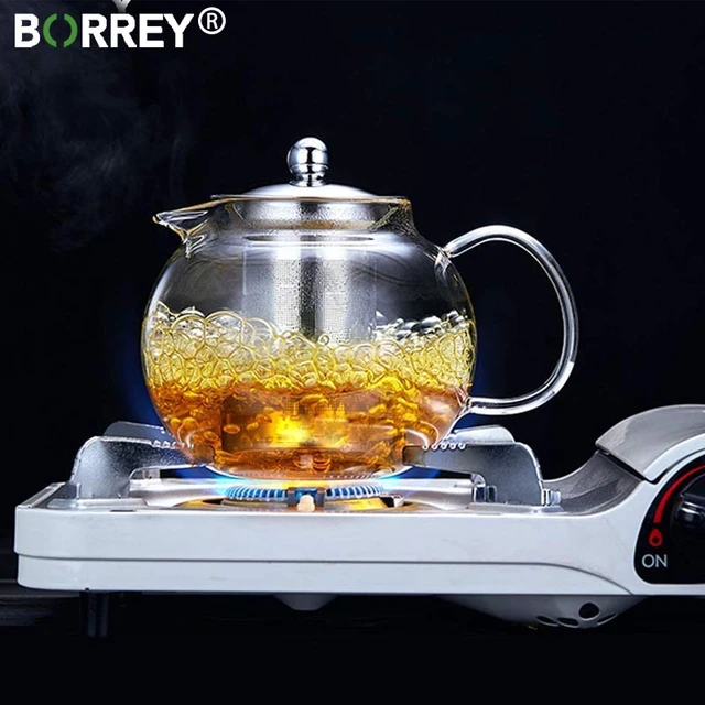 1300ml Glass Kettle for Tea Cooking,high Borosilicate Glass Teawares, Gas  Stove/electric Stove Available 