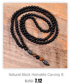 Natural Stone Necklace Men Retro Lava Bead Long Tiger Eye Skull/viking Pendants Necklaces Fashion Jewelry Kolye Hand Made