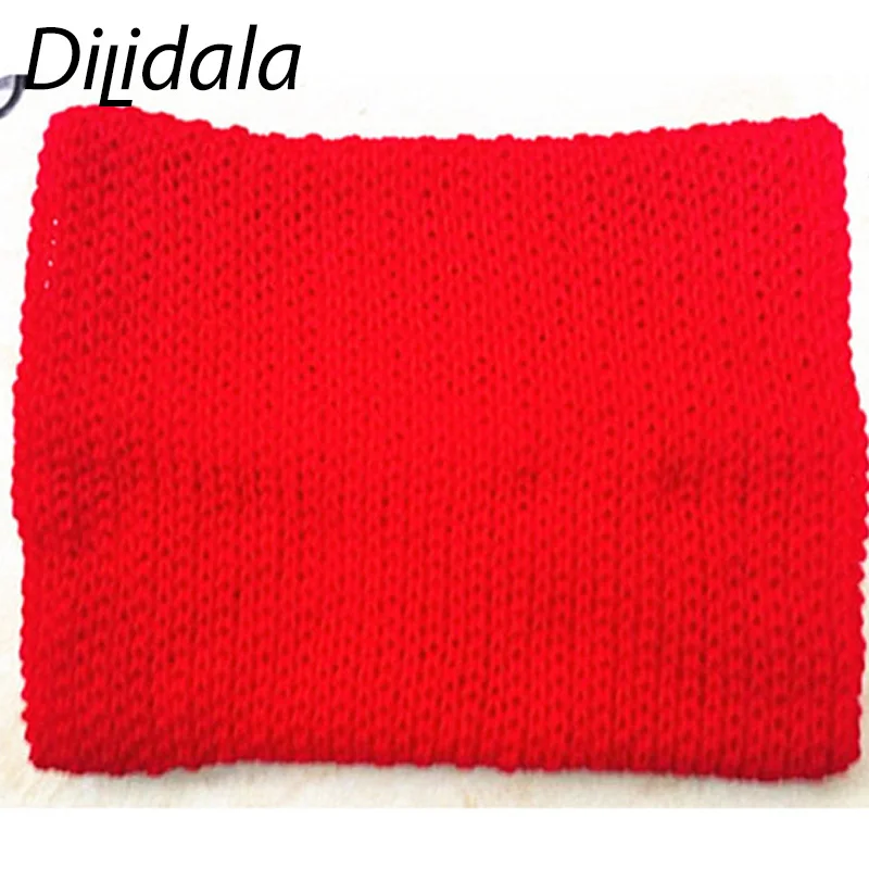 Dilidala/осенне-зимний детский однотонный шерстяной шарф; Модный теплый детский вязаный нагрудник с сетчатым воротником для детей; модный шарф