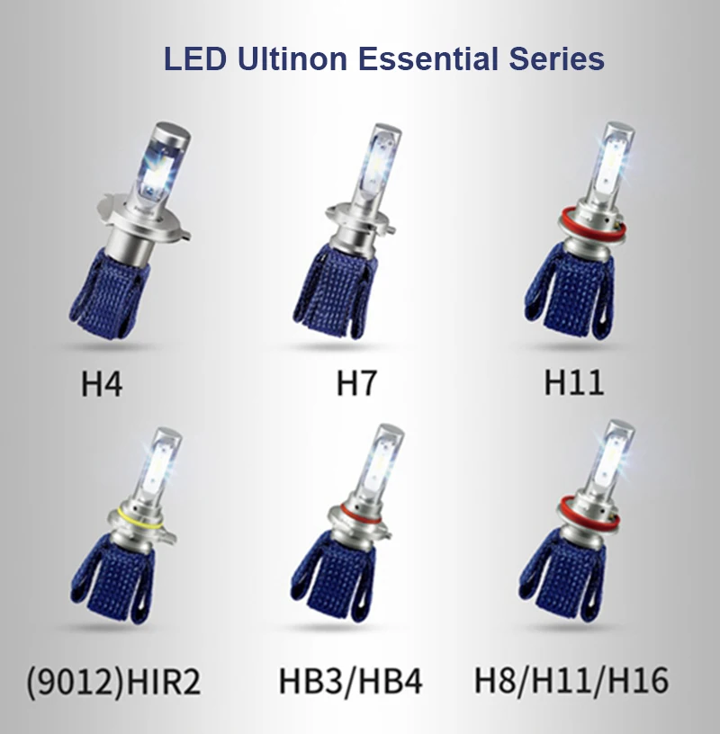 Philips Ultinon эфирный H7 светодиодный автомобильный головной светильник 6000K яркий белый светильник 11972UE Автомобильный светодиодный светильник Инновационная тепловая лампа
