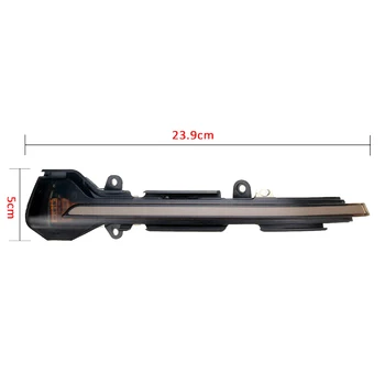 

Mirror Turn Signal Light For Seat Leon Ibiza PMMA Black Yellow Dynamic Brand New