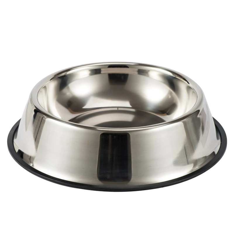 Cuencos antideslizantes de acero inoxidable para perros y gatos, cuencos de alimentación duraderos anticaídas para perros pequeños, medianos, individuales para gatos, comedero para mascotas