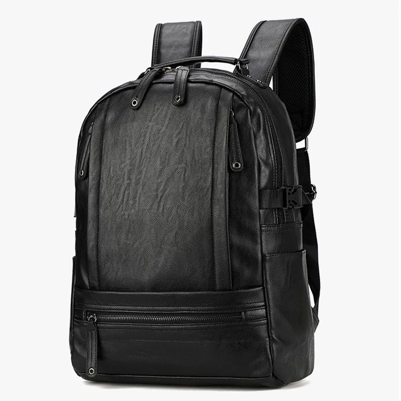 

Spot wholesale new leather men's bags men backpack large outdoor backpack bag leisure business