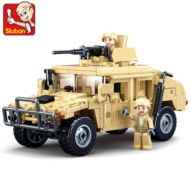 

265PCS World War 2 Military H1 Assault Vehicle Armor Car Bricks Army Building Blocks Brinquedos Educational Toys Christmas Gifts