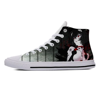 

Anime Evangelion EVA Ayanami Rei Funny Fashion Cute Casual Canvas Shoes High Top Harajuku Breathable 3D Print Men women Sneakers