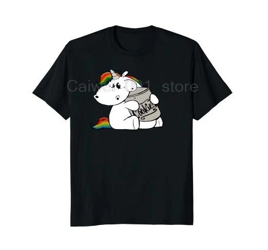 

100% Cotton Men's 2019 Fashion Style T Shirt Fat Unicorn Shirt Chubby Unicorn men fahion summer tshirt men