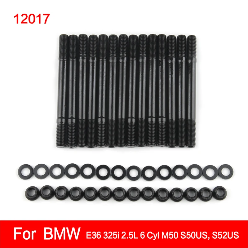 for 2014302 Cylinder Head Stud Kit for BMW E36、325i 2.5L 6 Cyl M50 3