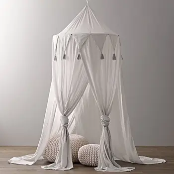 

INS Nordic Chiffon Mosquito Net Triangle Flag Children's Tent Home Decoration Simple Baby Dome Mosquito Net Tents