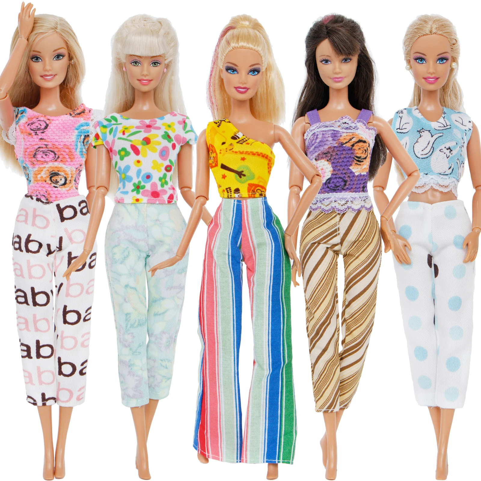Vlieger studie Detector 5 Pcs Hawaiian Style Outfits Vest Blouse Shirt Pants Trousers Dollhouse  Accessories Clothes For Barbie Doll Clothing Toys - Dolls Accessories -  AliExpress