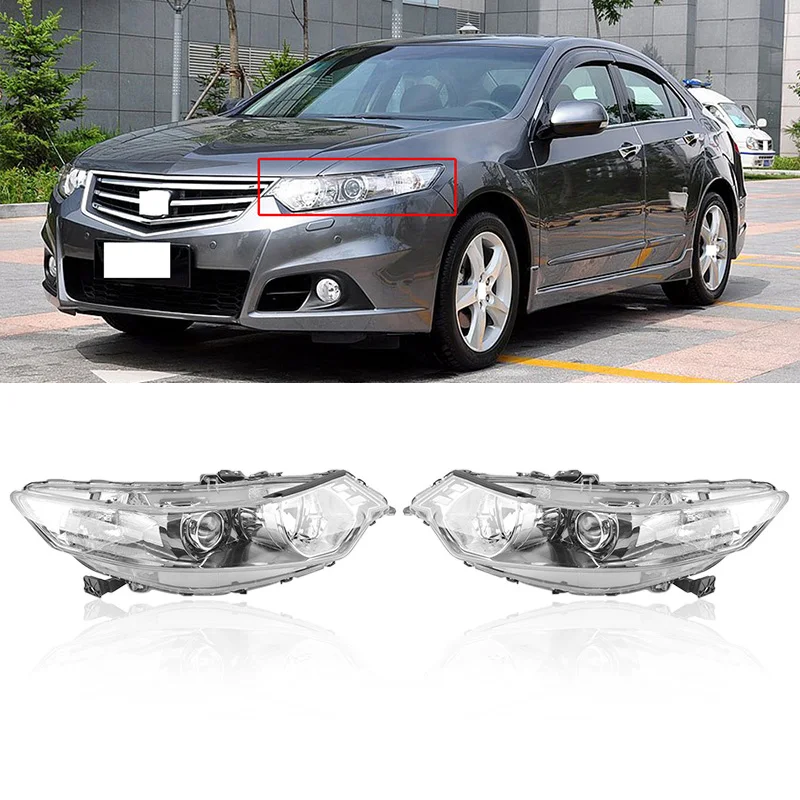 CAPQX 2 шт. для Honda Europe Accord SPIRIOR CU1 CU2 2009-2012 бампер передний головной светильник в сборе