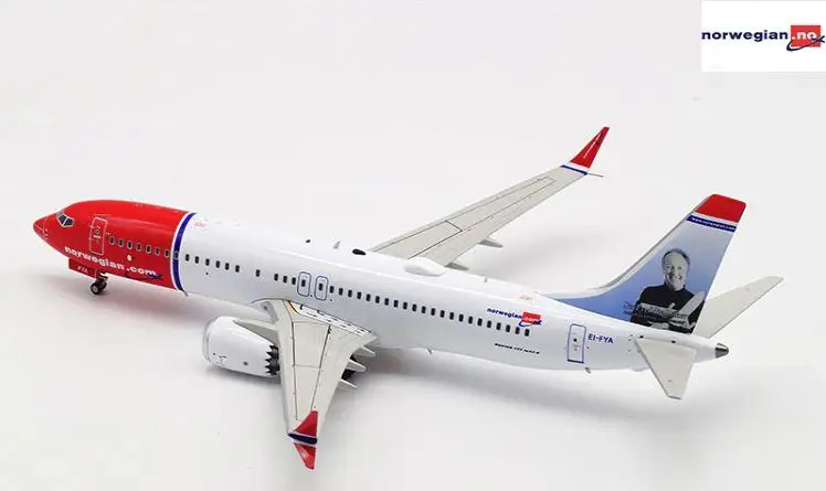 Inflight норвежский BOEING 737 MAX8 EI-FYA 1/200 литой самолет модель самолета