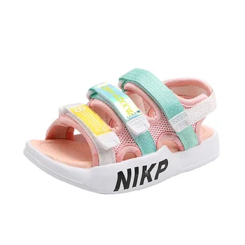 

Suihyung 2020 Kids Girls Sandals Mixed Candy Colors Belt Non-slip Beach Shoes Summer Children Sandals Flats Baby Princess Shoes