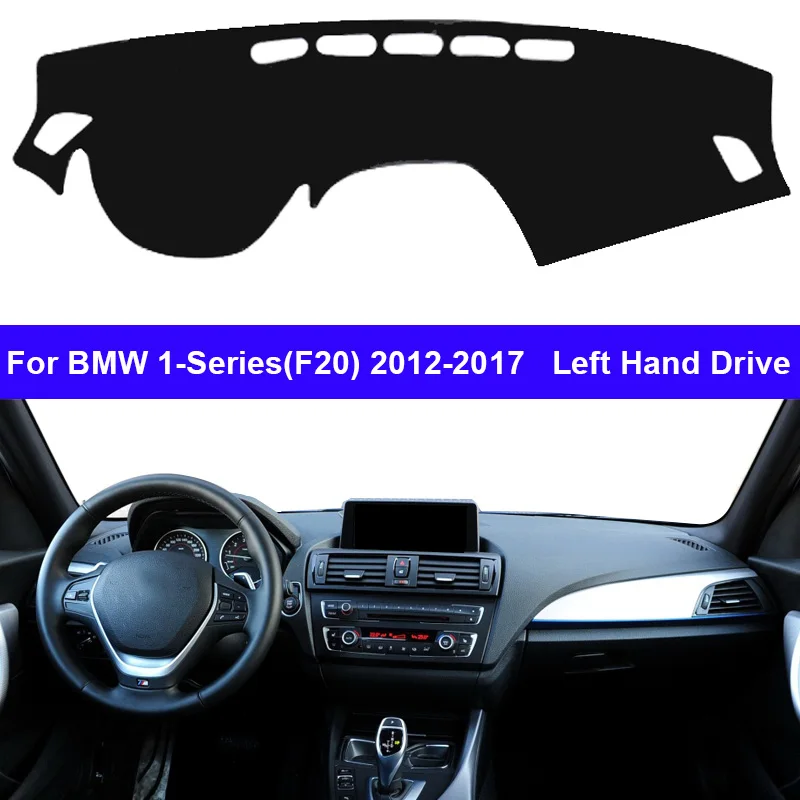 Dashboard Cover Dash Mat, Compatibel met BMW X6 E71 2008-2011 2012 2013 2014, Auto Dash Board Zonnescherm Antislip Pad Tapijt Protector Anti-Glare, C Right Black