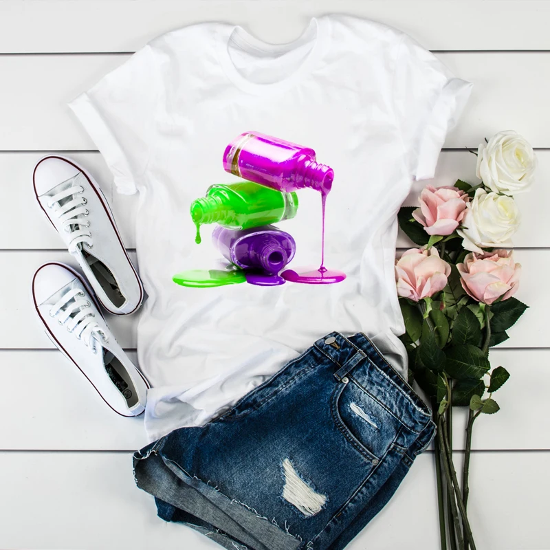 Shirt Women 2020 3D Print 90s Vogue Fashion Tops Tumblr Tshirts T Clothes Shirt Womens Ladies Graphic Female Tee T-Shirt