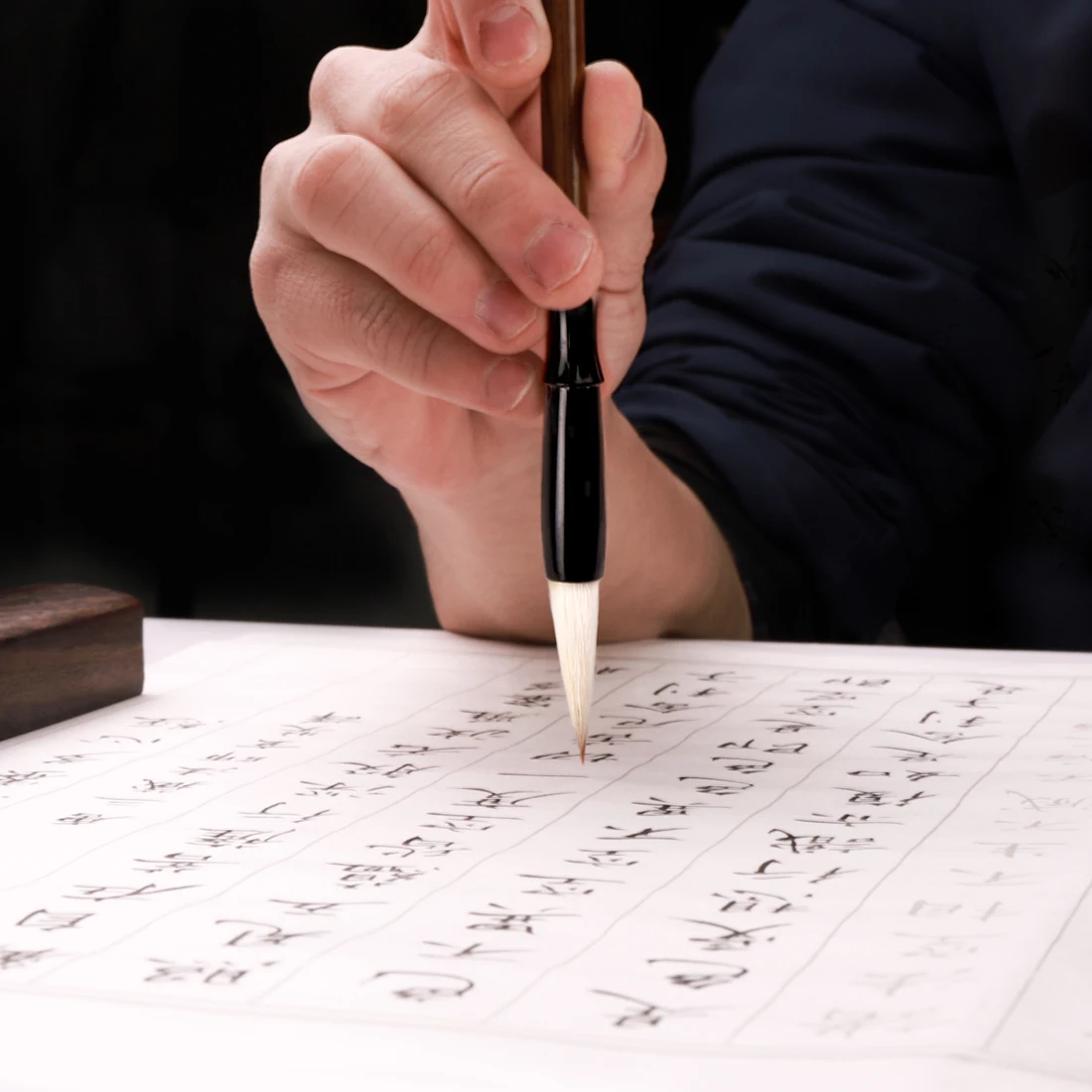 Память деревянный кисточки для письма ручка колонковая кисть традиционной