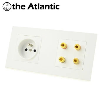 

Atlectric FR Standard Plug Dual USB Charging Port Socket Power Wall Socket Plastic Panel Electrical Outlet