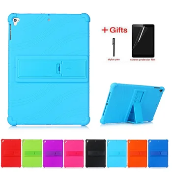 

Soft Silicone Case For Apple iPad Air 3 2019 Stand Cover for iPad Pro 10.5 2017 2015 10.5 inch Tablet Protective Case+film+pen