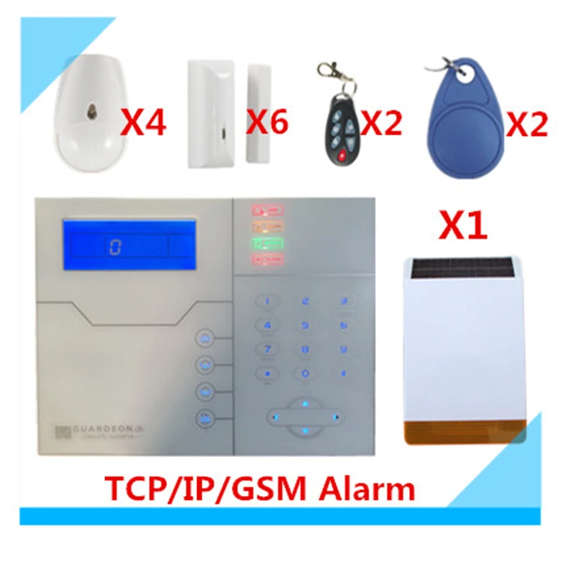 Система охранной сигнализации TCP/IP GSM голосовая подсказка во французском стиле