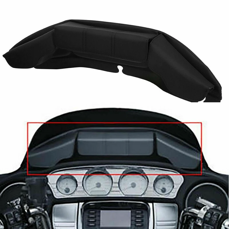

Motorcycle 3 Pocket Windscreen Windshield Bag Pouch For Harley Touring Electra Street Tri Glide Ultra Limited 2014-2022