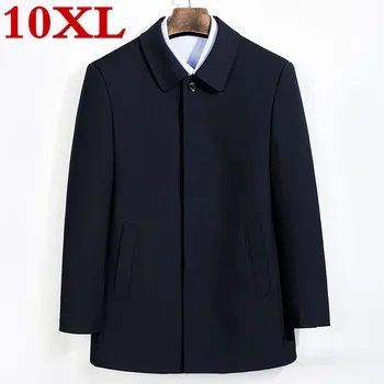 

new plus size 8XL 7XL Winter Jacket Men Thickening Wool Coat Slim Fit Jackets Outerwear Warm Man Casual Jacket Overcoat Coat
