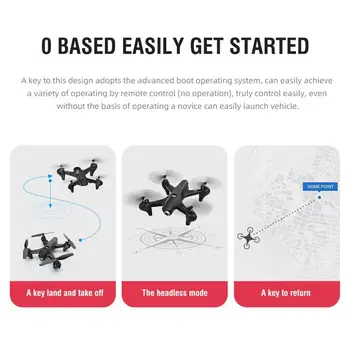 

Foldable Mini Drone With RC Quadrocopter With Camera Hold RC HD Four-Axis Quad-Counter With Helicopter High Toy Switching J0G7