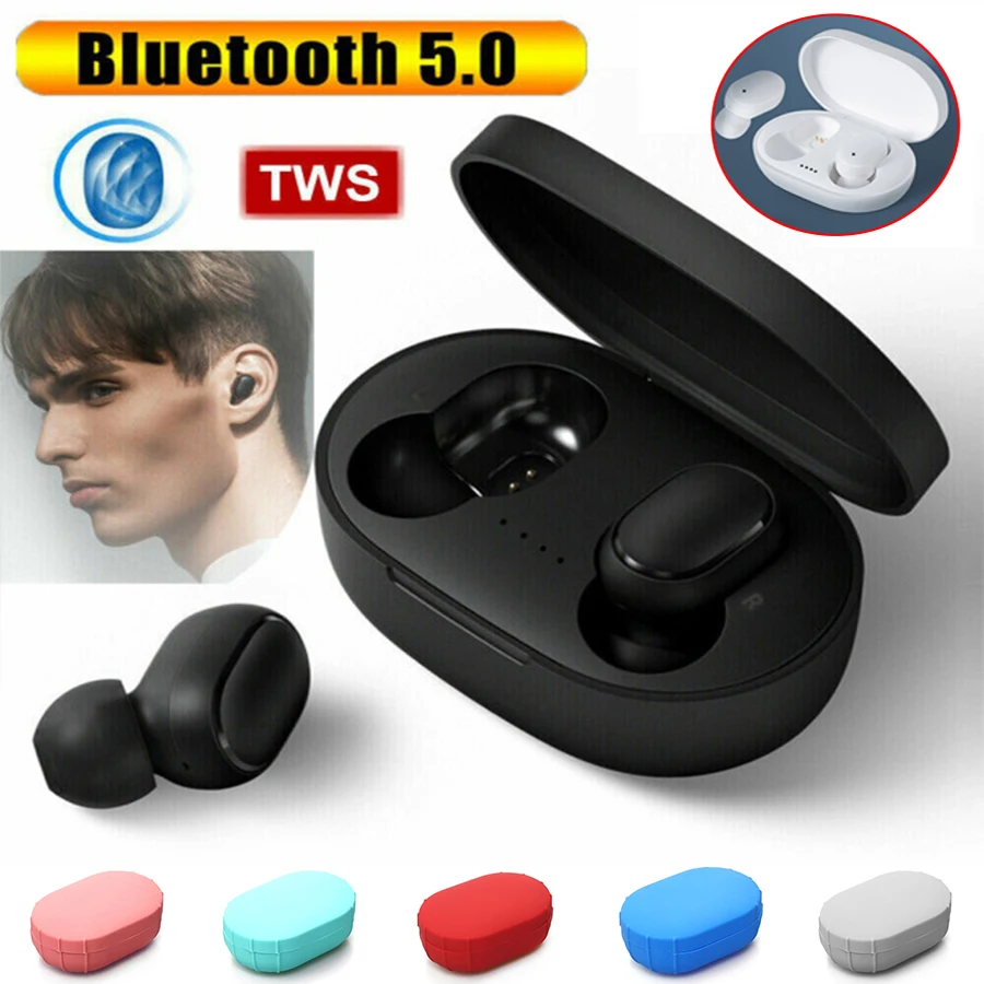 

In Stock A6S Bluetooth Headset Stereo Wireless Earbuds Automatic Noise Reduction Bluetooth 5.0 For IPhone, Huawei For XiaoMi