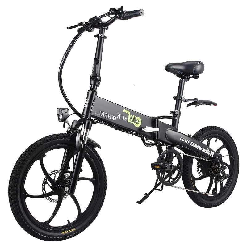 

reserve Russian 20 "electric bicycle folding 48V engine 7-speed electronic - bick gear front end rear disk brake alloy wheel