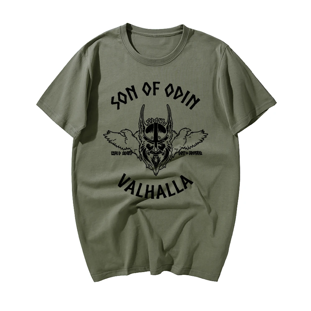 Забавная футболка Sons Of Odin с принтом валгаллы викингов Мужская модная