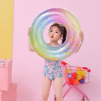 

Children Transparent Float Ring Sequin Swimming Ring PVC Water Party Accessories Children's sequin swimming ring transparent