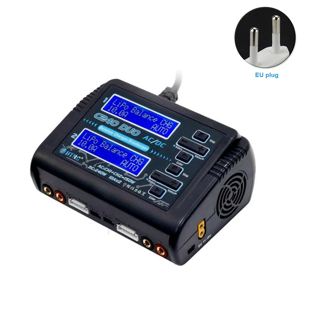

Automatic Mini Electric Lithium Battery Professional Charger LCD Display Model Airplane Smart Dual Channel Multifunction Balance